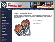 Tablet Screenshot of barprocessingcorp.com